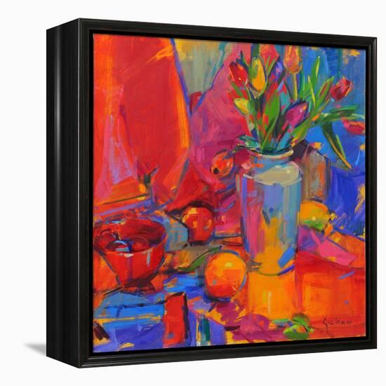 Tulip Odyssey, 2024 (Oil on Canvas)-Peter Graham-Framed Premier Image Canvas