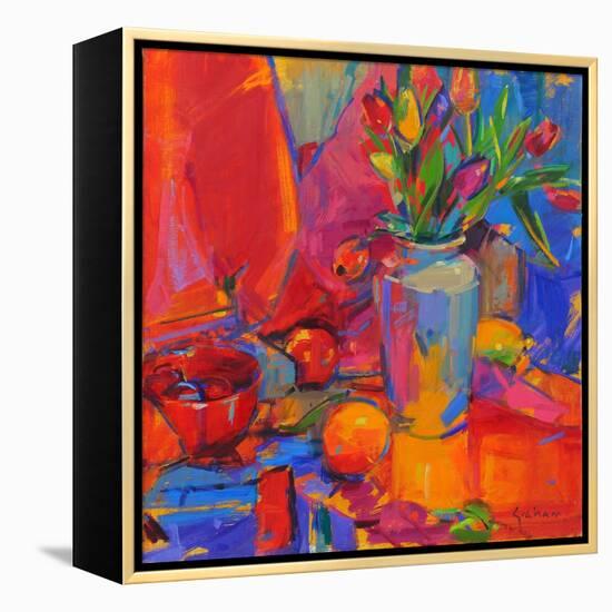 Tulip Odyssey, 2024 (Oil on Canvas)-Peter Graham-Framed Premier Image Canvas