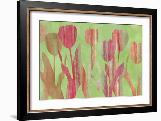 Tulip Shapes III-Cora Niele-Framed Giclee Print