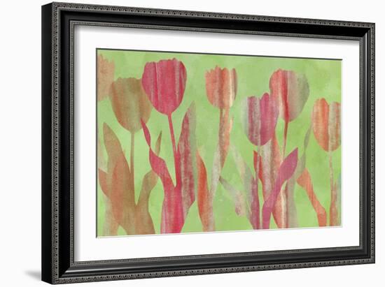 Tulip Shapes III-Cora Niele-Framed Giclee Print