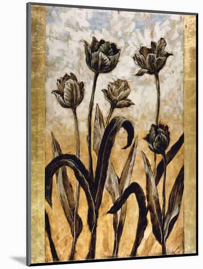 Tulip Silhouette-Erin Lange-Mounted Art Print