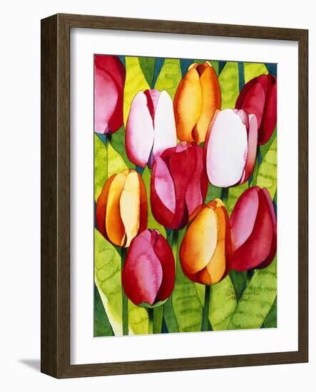 Tulip Time-Mary Russel-Framed Giclee Print