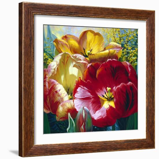 Tulip Trio-Elizabeth Horning-Framed Giclee Print