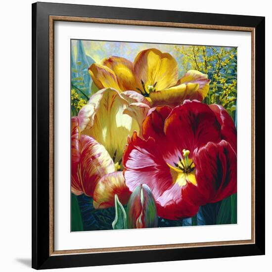 Tulip Trio-Elizabeth Horning-Framed Premium Giclee Print