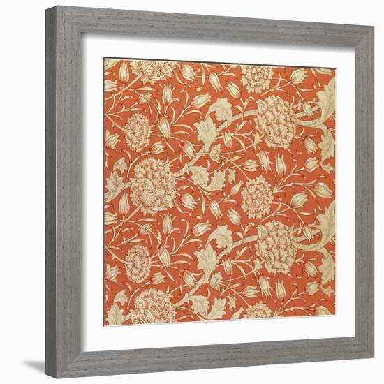 Tulip Wallpaper Design, 1875-William Morris-Framed Premium Giclee Print