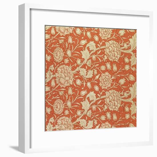 Tulip Wallpaper Design, 1875-William Morris-Framed Giclee Print