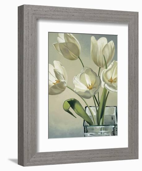 Tulipani in vaso-Eva Barberini-Framed Art Print