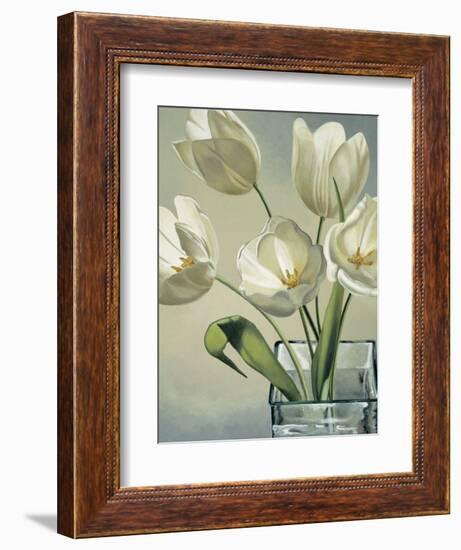 Tulipani in vaso-Eva Barberini-Framed Art Print