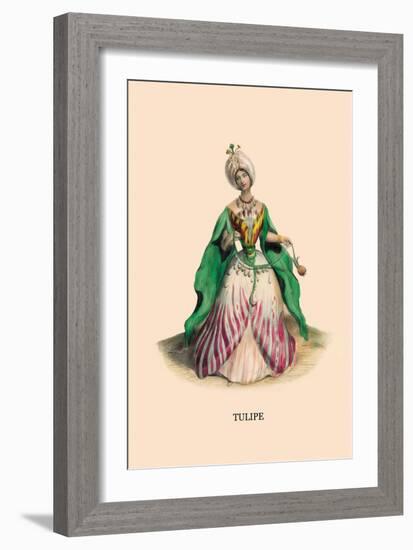 Tulipe-J.J. Grandville-Framed Art Print