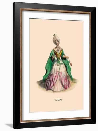 Tulipe-J.J. Grandville-Framed Art Print