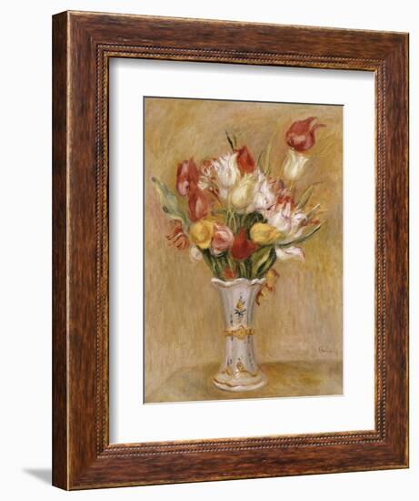 Tulipes-Pierre-Auguste Renoir-Framed Giclee Print