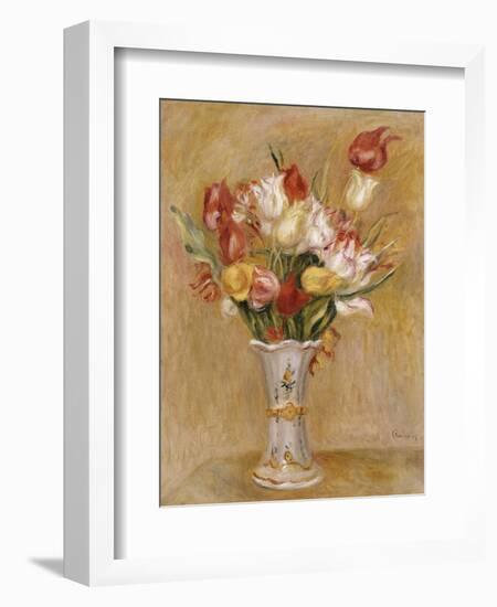 Tulipes-Pierre-Auguste Renoir-Framed Giclee Print