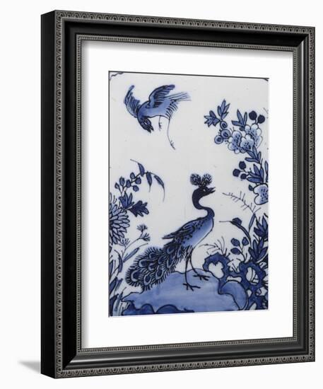 Tulipière (Tulpenvaas) Fan Decorated with Far East-null-Framed Giclee Print