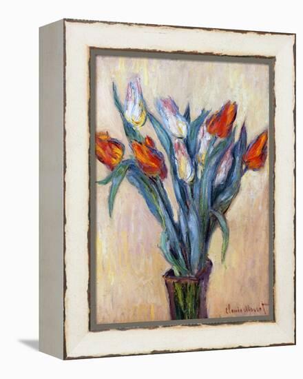 Tulips, 1885-Claude Monet-Framed Premier Image Canvas