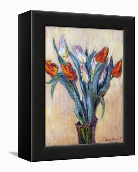 Tulips, 1885-Claude Monet-Framed Premier Image Canvas