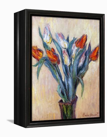 Tulips, 1885-Claude Monet-Framed Premier Image Canvas