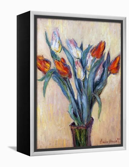 Tulips, 1885-Claude Monet-Framed Premier Image Canvas