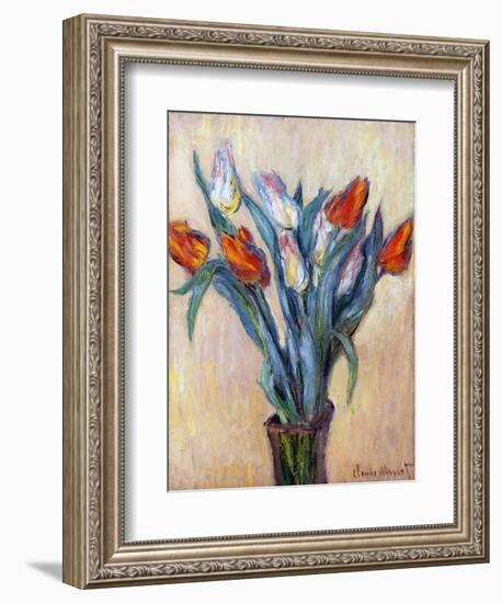 Tulips, 1885-Claude Monet-Framed Premium Giclee Print