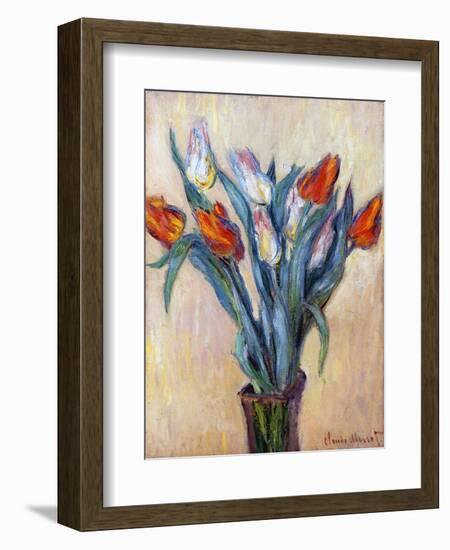 Tulips, 1885-Claude Monet-Framed Premium Giclee Print