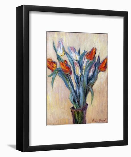 Tulips, 1885-Claude Monet-Framed Premium Giclee Print