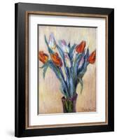 Tulips, 1885-Claude Monet-Framed Premium Giclee Print