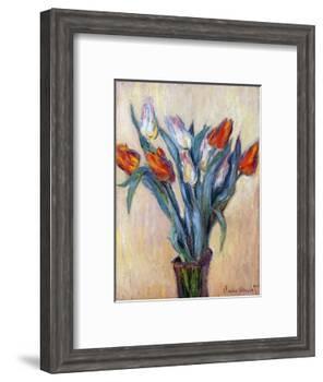 Tulips, 1885-Claude Monet-Framed Premium Giclee Print