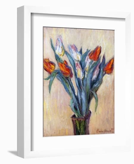 Tulips, 1885-Claude Monet-Framed Premium Giclee Print