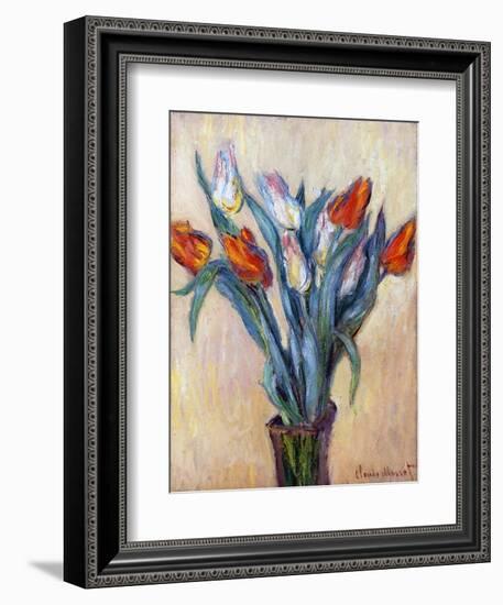 Tulips, 1885-Claude Monet-Framed Premium Giclee Print