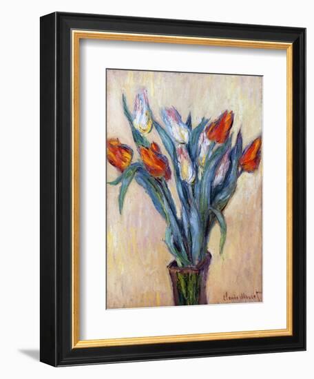 Tulips, 1885-Claude Monet-Framed Premium Giclee Print