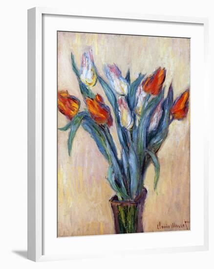 Tulips, 1885-Claude Monet-Framed Giclee Print