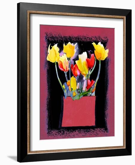 Tulips, 2009-Clive Metcalfe-Framed Giclee Print