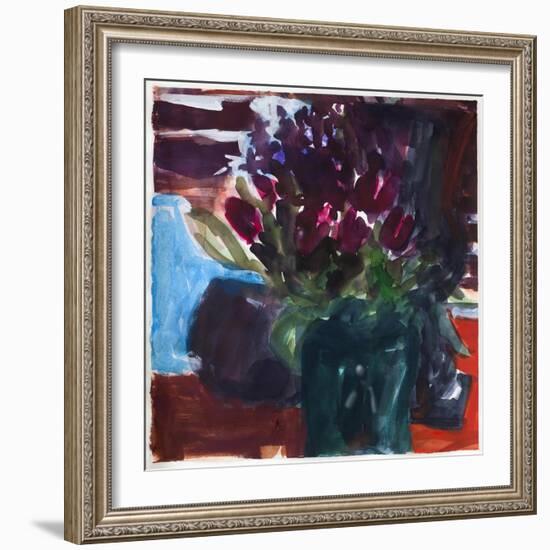 Tulips,2017(watercolour-Julie Held-Framed Giclee Print