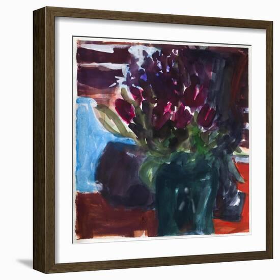 Tulips,2017(watercolour-Julie Held-Framed Giclee Print