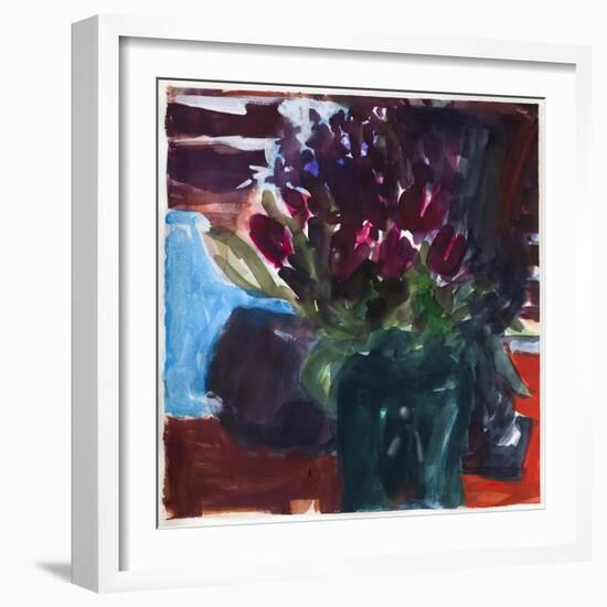 Tulips,2017(watercolour-Julie Held-Framed Giclee Print