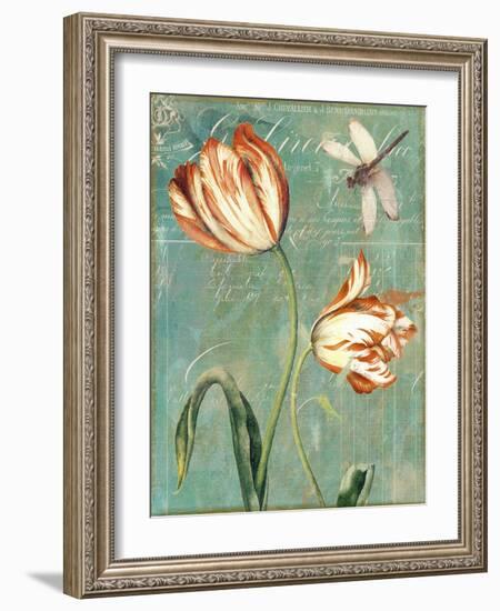 Tulips Ablaze I-Color Bakery-Framed Giclee Print