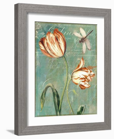 Tulips Ablaze I-Color Bakery-Framed Giclee Print