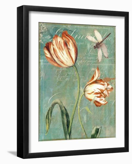 Tulips Ablaze I-Color Bakery-Framed Giclee Print