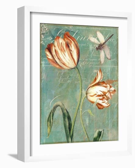 Tulips Ablaze I-Color Bakery-Framed Giclee Print