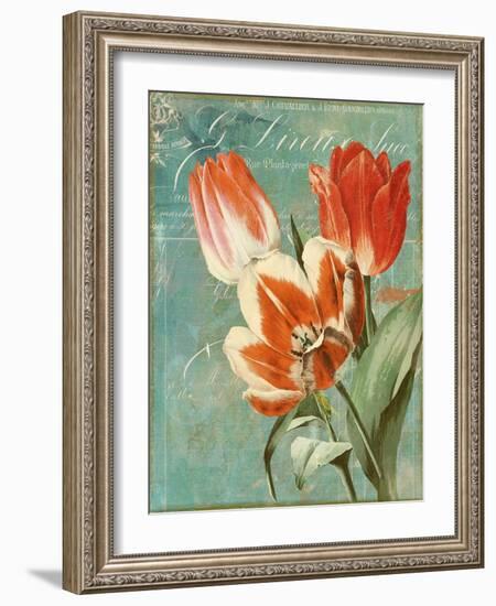 Tulips Ablaze II-Color Bakery-Framed Giclee Print