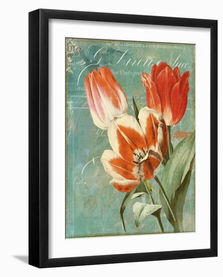 Tulips Ablaze II-Color Bakery-Framed Giclee Print