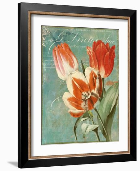 Tulips Ablaze II-Color Bakery-Framed Giclee Print