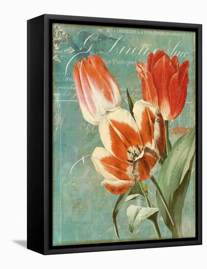 Tulips Ablaze II-Color Bakery-Framed Premier Image Canvas