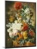 Tulips, an Opium Poppy, Hyacinths, Anemones, Auricolas, Convolvuli, a Peony and Other Flowers, 1782-Wybrand Hendriks-Mounted Giclee Print