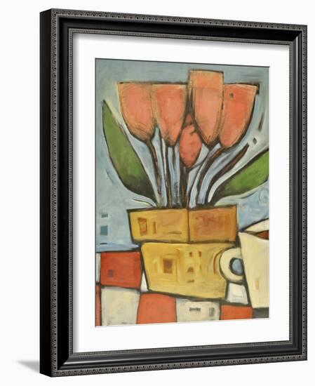 Tulips and Coffee-Tim Nyberg-Framed Giclee Print