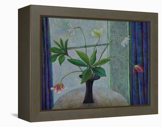 Tulips and Daffs-Ruth Addinall-Framed Premier Image Canvas