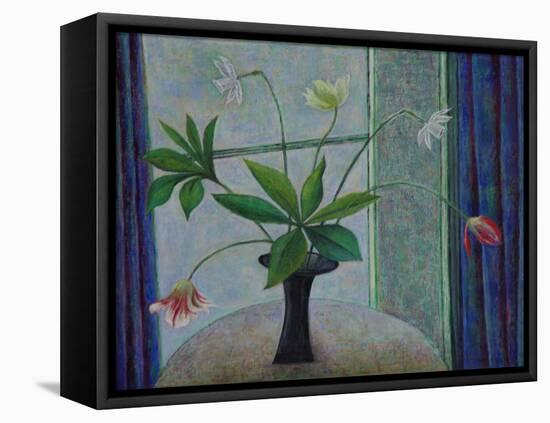 Tulips and Daffs-Ruth Addinall-Framed Premier Image Canvas