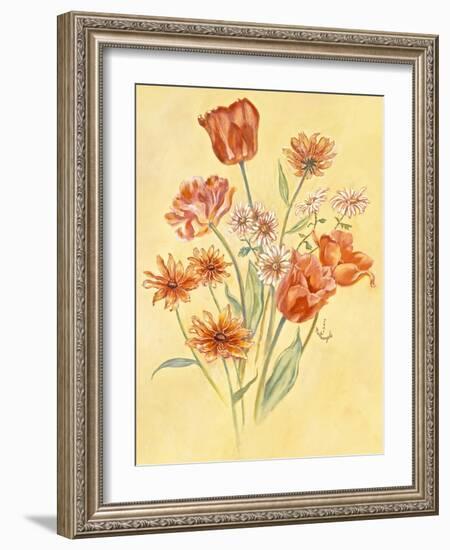 Tulips and Daisies-Judy Mastrangelo-Framed Giclee Print