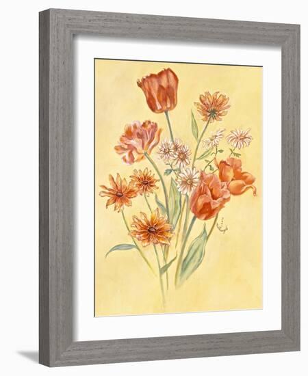 Tulips and Daisies-Judy Mastrangelo-Framed Giclee Print