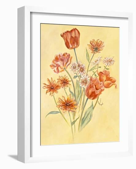 Tulips and Daisies-Judy Mastrangelo-Framed Giclee Print