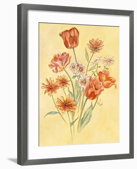 Tulips and Daisies-Judy Mastrangelo-Framed Giclee Print